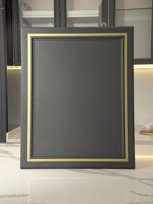 BLENO Wood Grain Aluminium Kitchen Cabinet - Tmn Austin Perdana