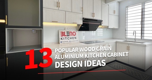 13 Popular Wood Grain Aluminium Kitchen Cabinet Ideas