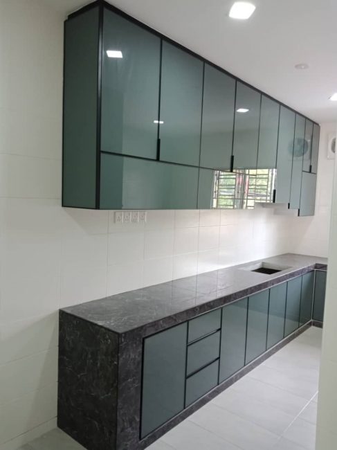 Aluminium Kitchen Cabinet Taman Damansara Aliff (AFTER)