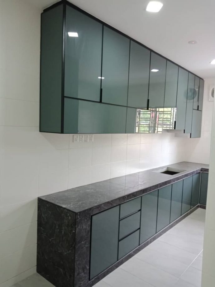 Aluminium Kitchen Cabinet Taman Damansara Aliff (AFTER)