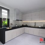 BLENO Aluminium Kitchen Cabinet 3D Drawing Adda Heights