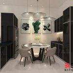 BLENO Aluminium Kitchen Cabinet 3D Drawing Bandar Putra Kulai Johor Bahru