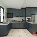 BLENO Aluminium Kitchen Cabinet 3D Drawing Bdr Dato Onn