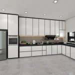 BLENO Aluminium Kitchen Cabinet 3D Drawing Bukit Indah