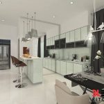 BLENO Aluminium Kitchen Cabinet 3D Drawing Masai JB