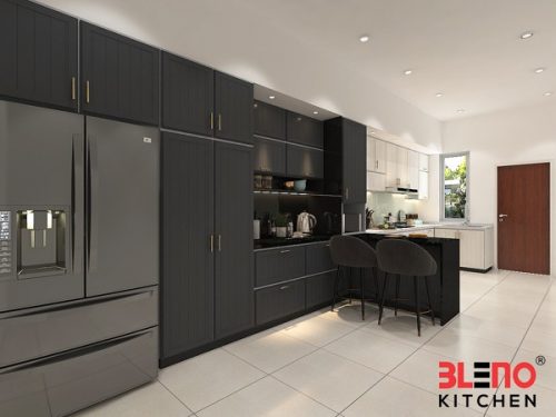 BLENO Aluminium Kitchen Cabinet 3D Drawing Seremban