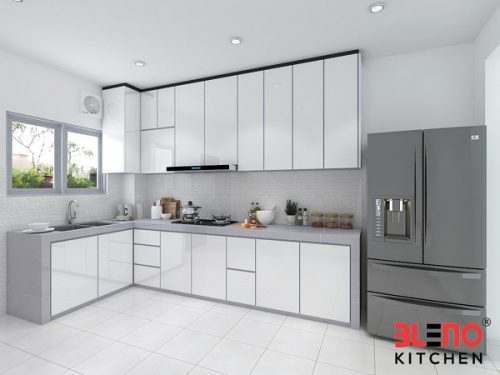 BLENO Aluminium Kitchen Cabinet 3D Drawing Taman Pulai Mutiara