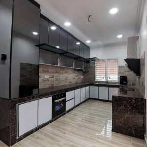 BLENO Aluminium Kitchen Cabinet Bangi