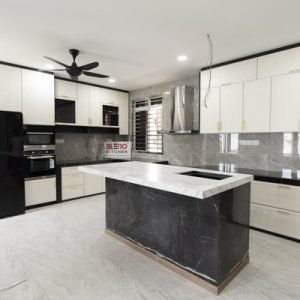 BLENO Aluminium Kitchen Cabinet Kulai