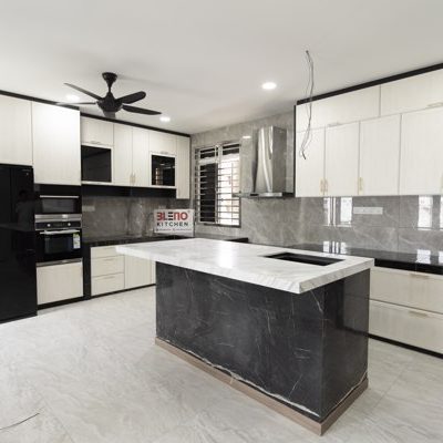 BLENO Aluminium Kitchen Cabinet Kulai