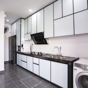 BLENO Aluminium Kitchen Cabinet Pasir Gudang