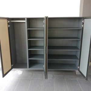 BLENO Aluminium Shoe Cabinet 2