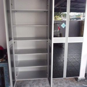 BLENO Aluminium Shoe Cabinet 8