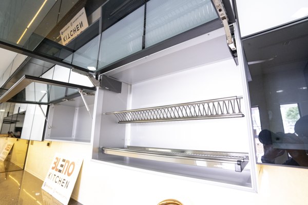 BLENO Stainless Steel Dish Rack With BLUM Lift Up System 6 BLENO Stainless Steel Dish Rack With BLUM Lift Up System 6