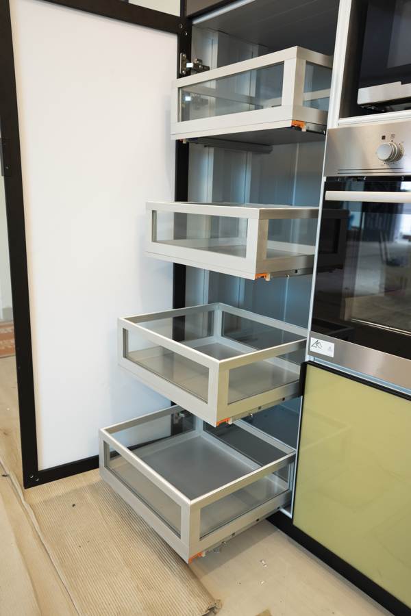 BLENO Tall Unit Pull Out Glass Drawer V1 BLENO Tall Unit Pull Out Glass Drawer V1