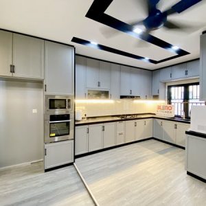 BLENO Woodgrain Aluminium Kitchen Cabinet 13