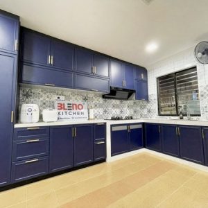 BLENO Woodgrain Aluminium Kitchen Cabinet 5