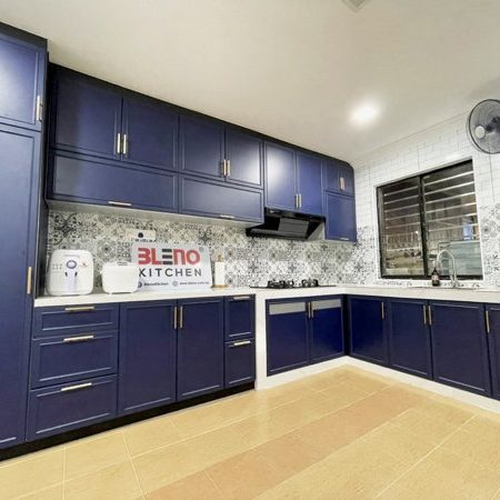 BLENO Woodgrain Aluminium Kitchen Cabinet 5
