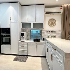 BLENO Woodgrain Aluminium Kitchen Cabinet 6