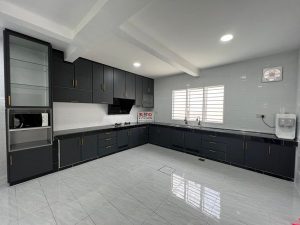BLENO Woodgrain Aluminium Kitchen Cabinet Subang Jaya