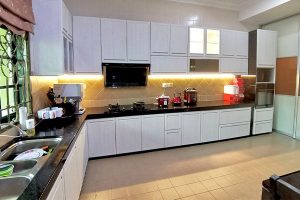 BLENO Wood Grain Aluminium Kitchen Cabinet Taman Kota Warisan, Sepang