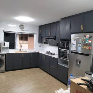 BLENO Woodgrain Aluminium Kitchen Cabinet Taman Puteri Batu Pahat