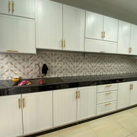 BLENO Woodgrain Aluminium Kitchen Cabinet Taman Serimbun Bukit Indah